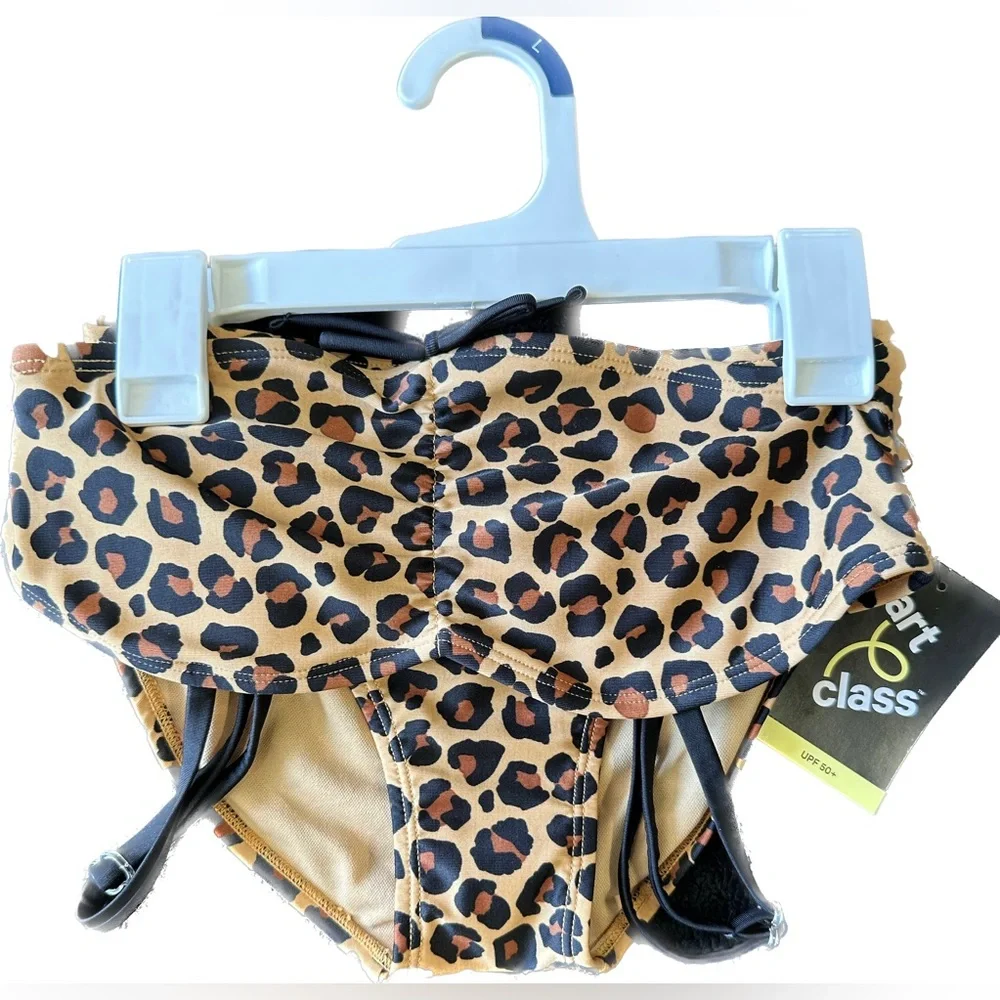 Art Class Delightful Cheetah Shirred Center Bikini